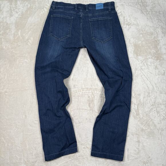 Men's Blue Straight Jeans - Picture 5 of 10